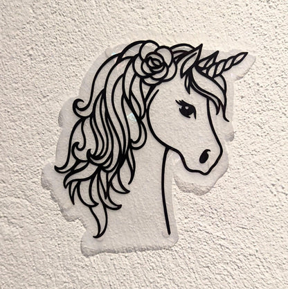 Floral Unicorn Rainbow Suncatcher