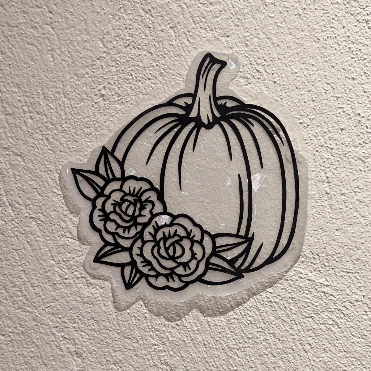Floral Pumpkin Rainbow Suncatcher