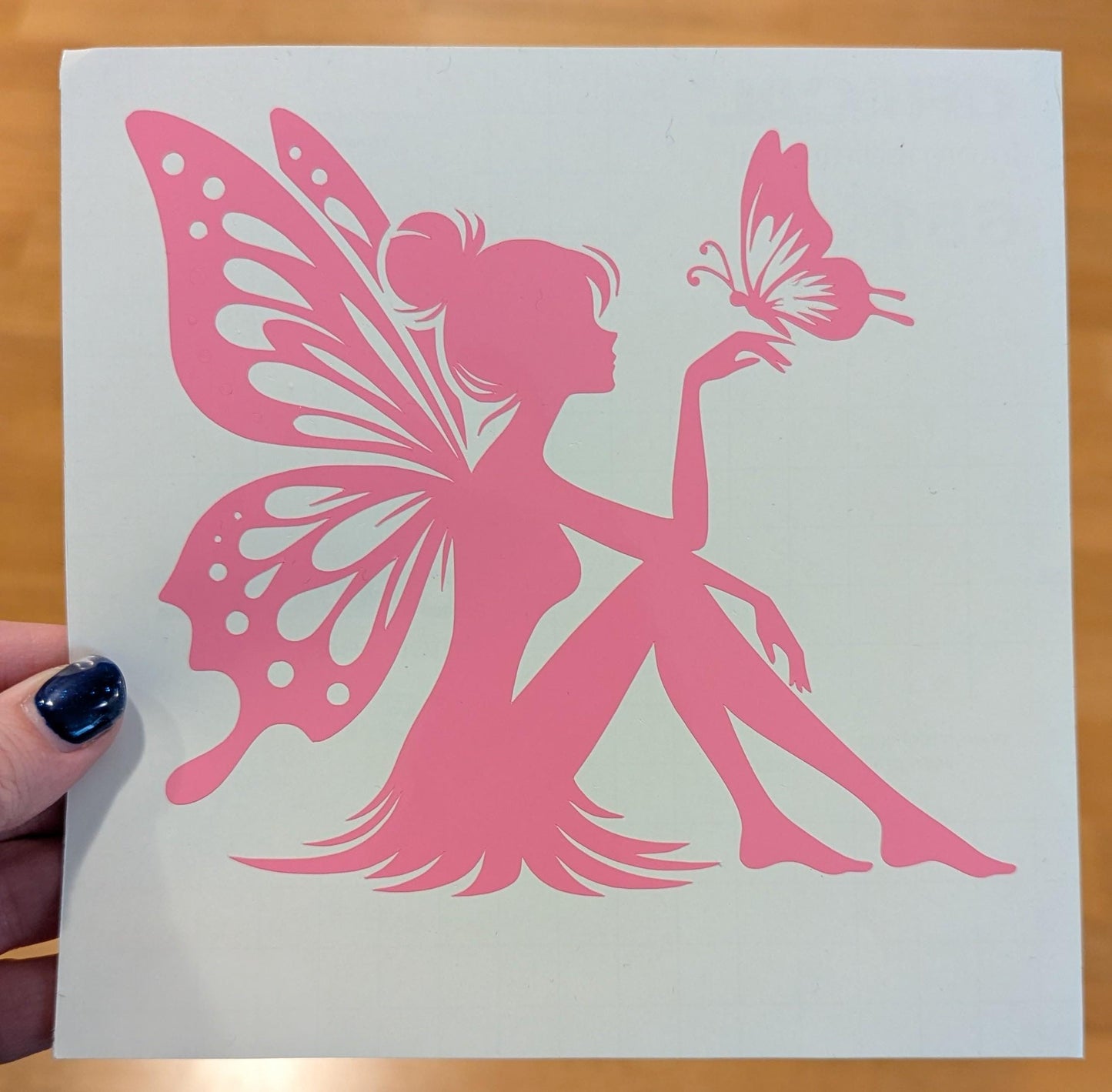 Fairy and Butterfly Suncatcher: Rainbow Window Decal
