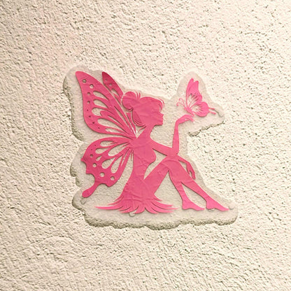 Fairy and Butterfly Suncatcher: Rainbow Window Decal