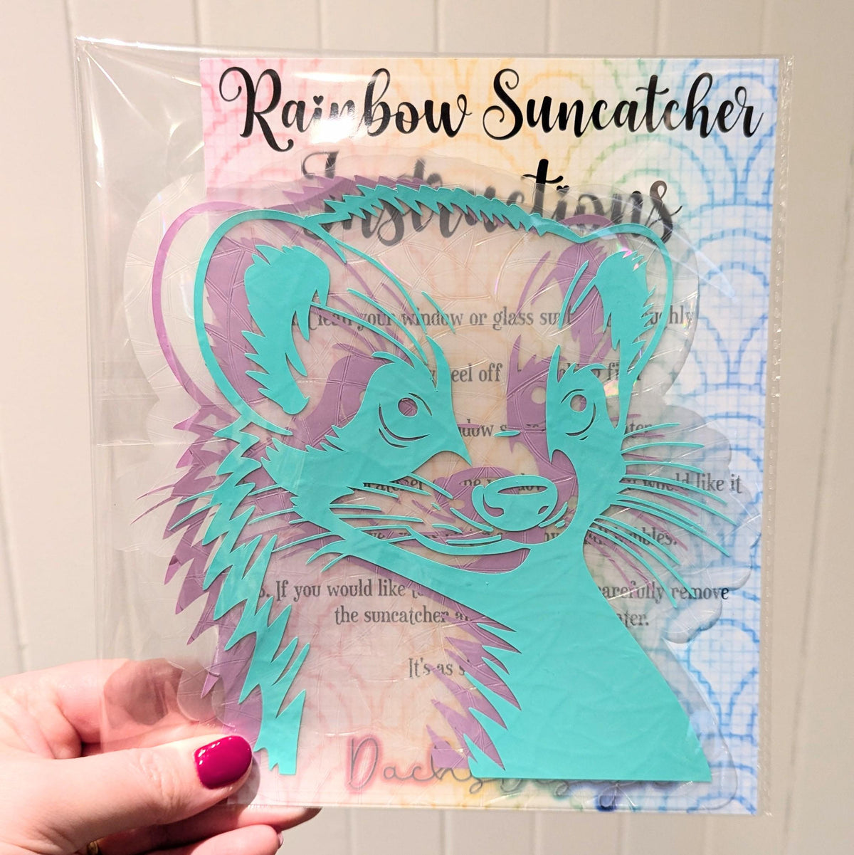 Ferret Rainbow Suncatcher