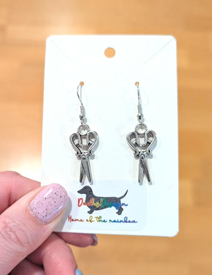 Vintage-Inspired Scissor Earrings