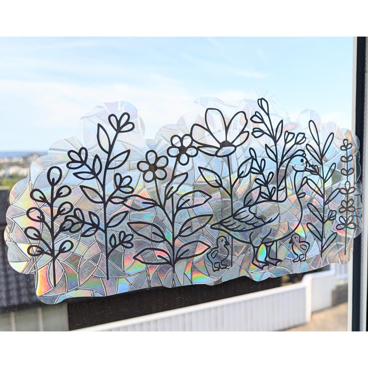 Geese and Wildflowers Suncatcher