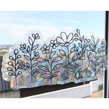 Geese and Wildflowers Suncatcher
