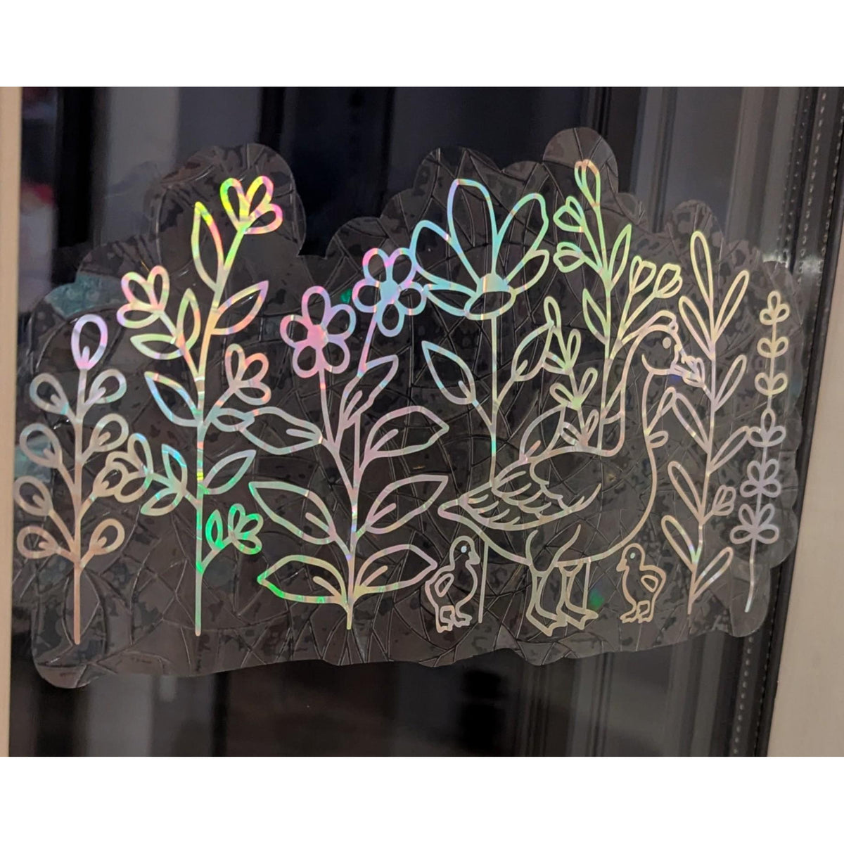 Geese and Wildflowers Suncatcher