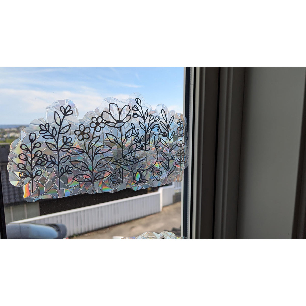 Geese and Wildflowers Suncatcher