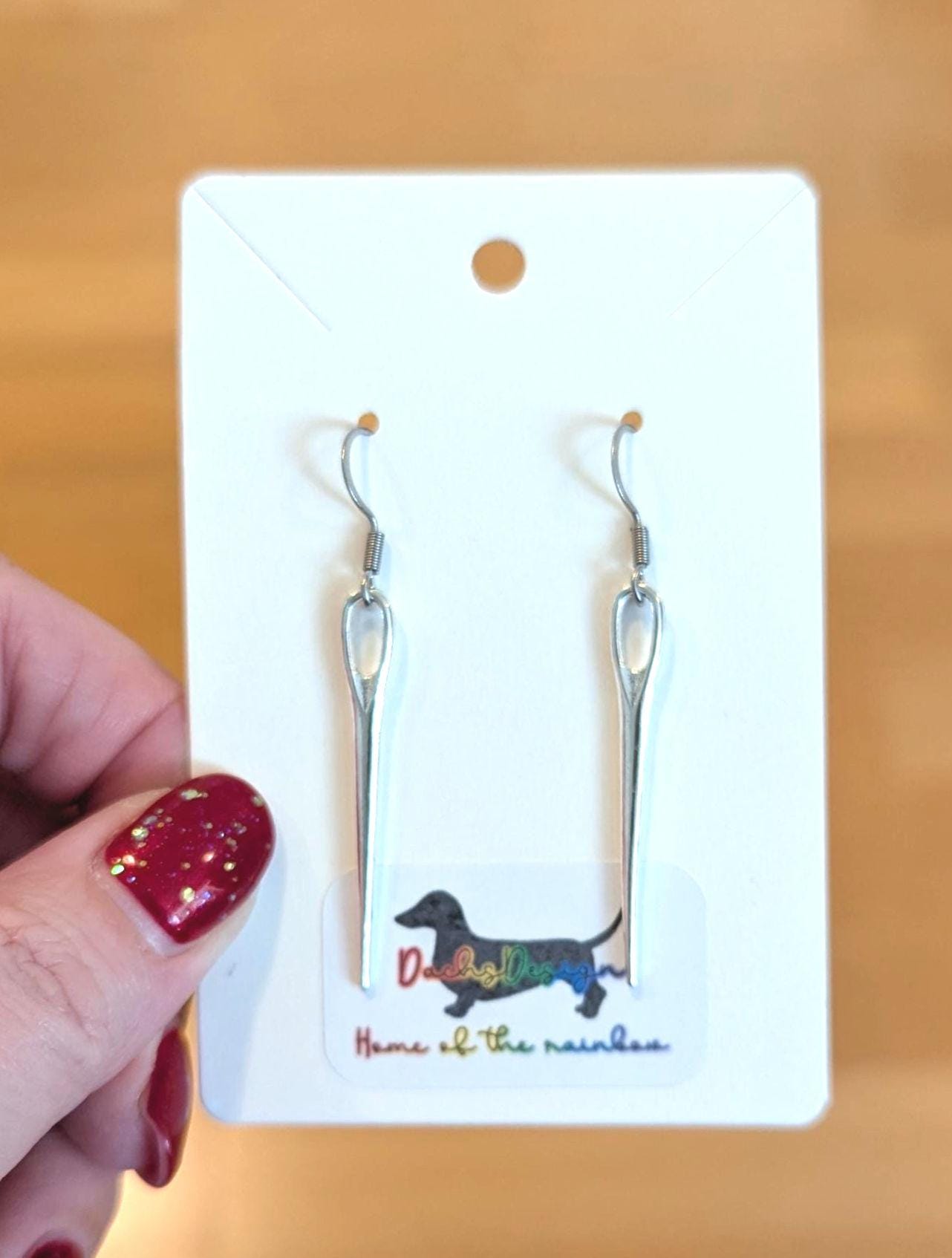 Vintage-Inspired Silver Needle Earrings
