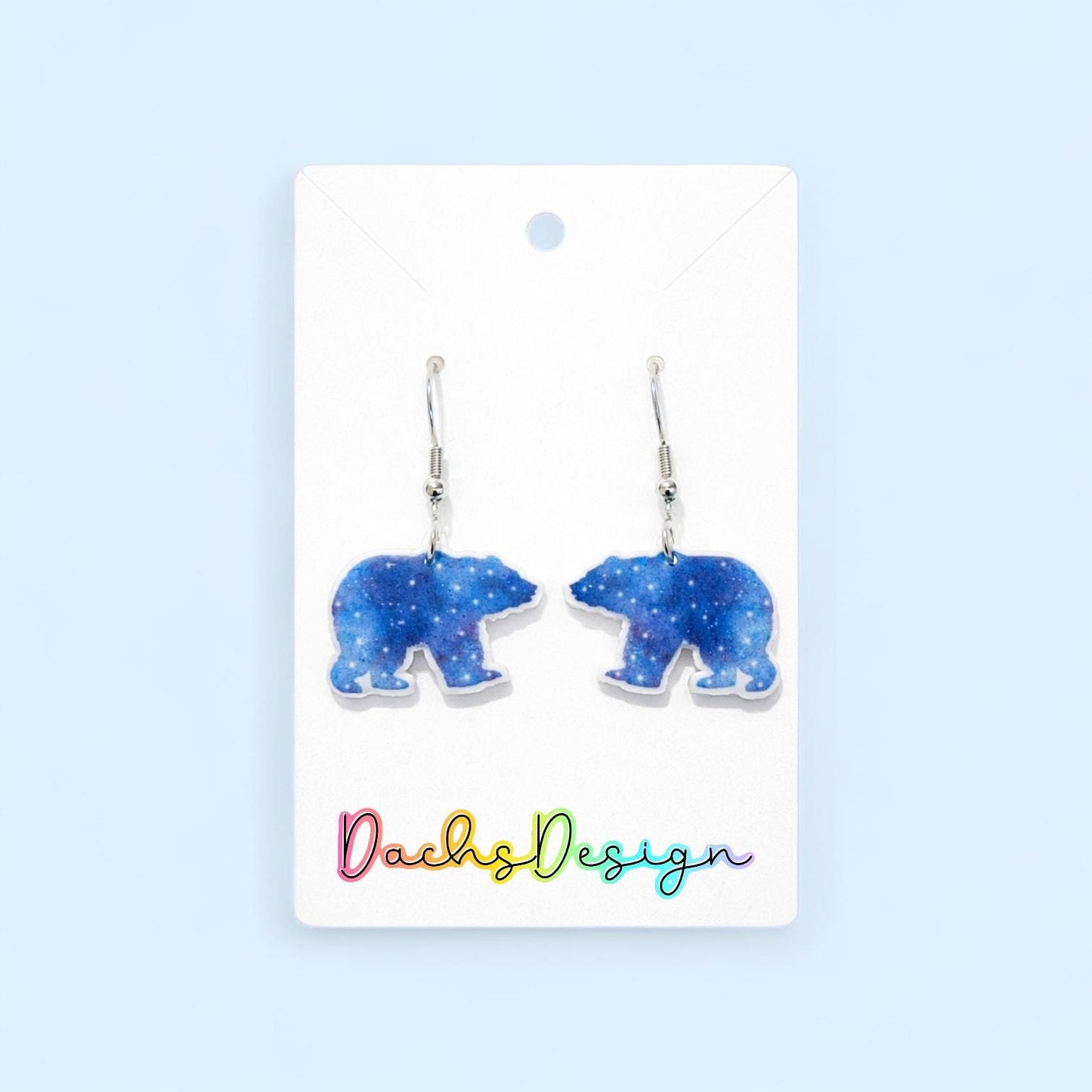 Polar Bear Dangle Earrings