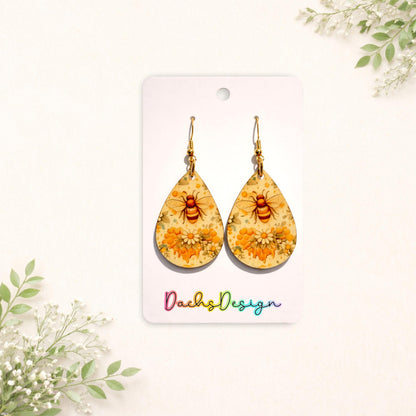 Honeybee Teardrop Earrings