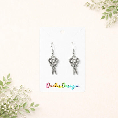 Vintage-Inspired Scissor Earrings