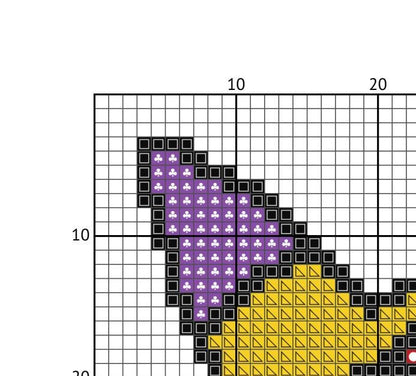 Patchwork Chihuahua Cross Stitch Pattern: 14 Count Aida PDF