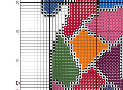 Patchwork Dachshund Bright & Pastel Cross Stitch Patterns: 14 Count Aida PDF