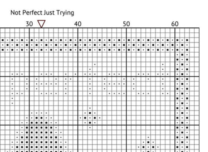 Not Perfect Just Trying Cross Stitch Pattern: 14 Count Aida PDF