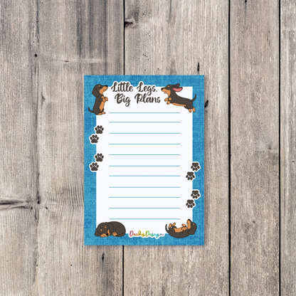 Little Legs, Big Plans Handmade Notepad