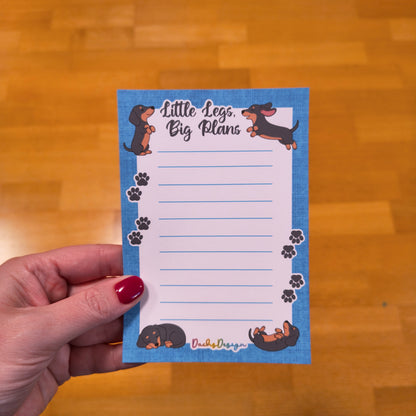 Little Legs, Big Plans Handmade Notepad