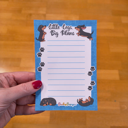 Little Legs, Big Plans Handmade Notepad