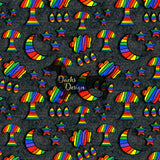 DachsDesign COLOURWAY EXCLUSIVE Rainbow Land Seamless Pattern
